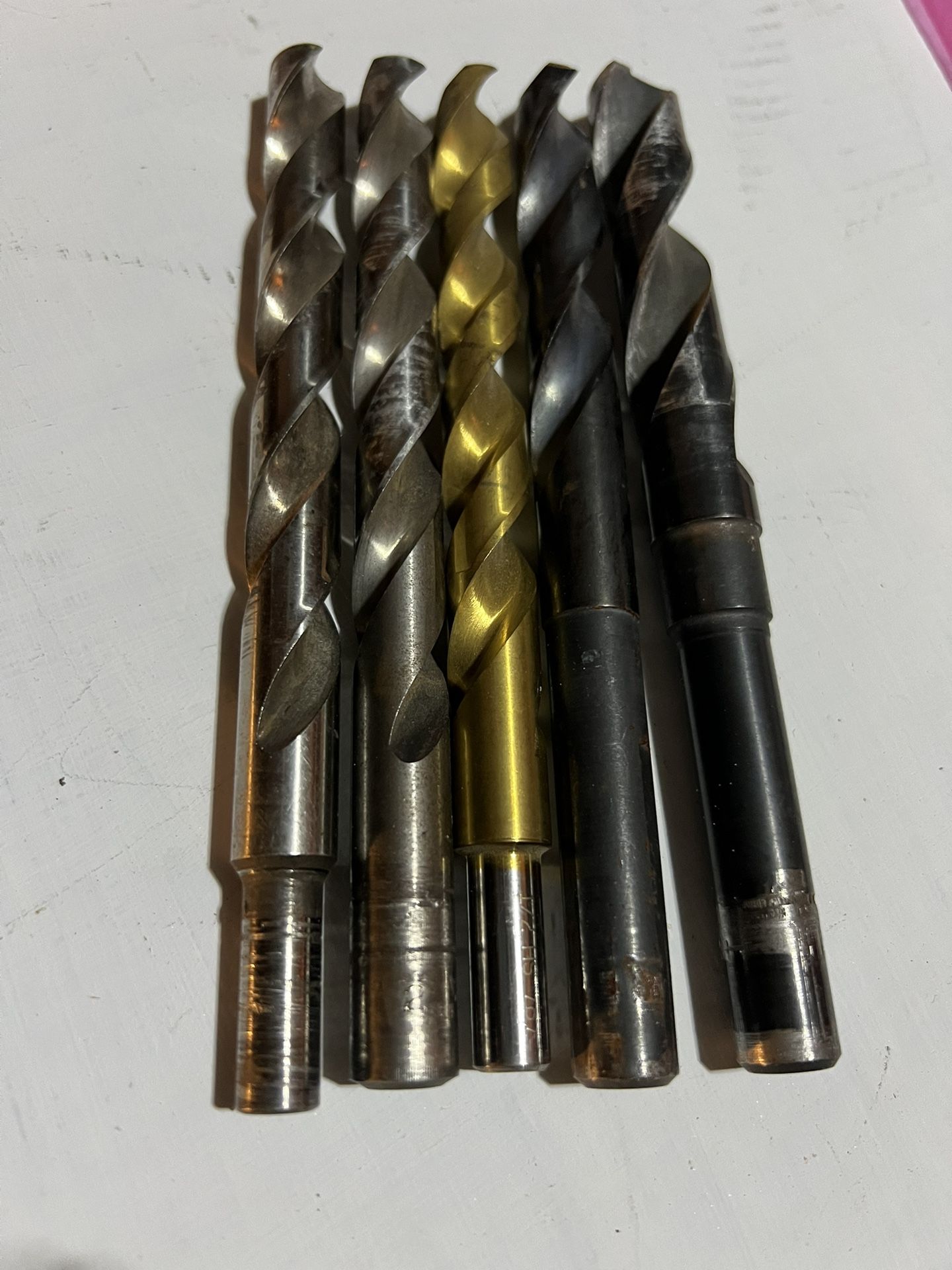 1 5/8” Drill Bit and 4 1/2” Drill Bit (Total 5 drill bits)