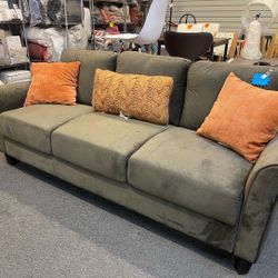 Velvet Sofa New Assembled 