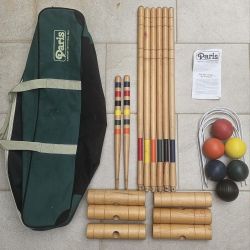Croquet Set Complete Vintage Paris, Maine Brand