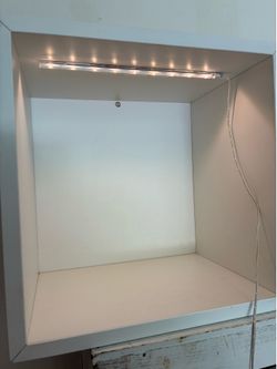 Three IKEA EKET Cabinets with Lighting