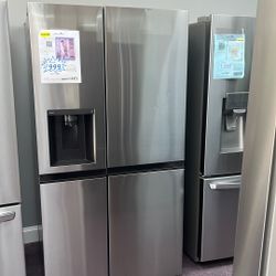Refrigerator Side By side Stainless Steel New Open Box 