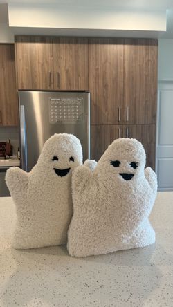 Ghost Shaped Plush Pillows Set of 2