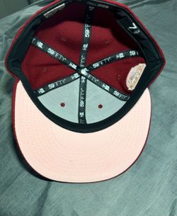 Exclusive New Era 59Fifty Red Velvet Colorado Rockies Inaugural Patch Hat
