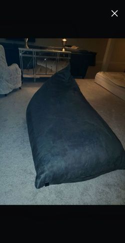Heavy sturdy 6ft bean bag chaise bed chair