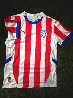 Paraguay jersey/ sizes Small through 2XL
