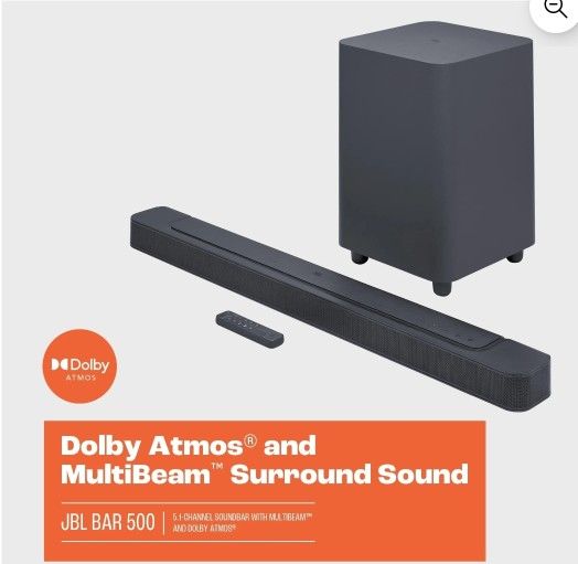 Brand New Jbl Bar 500 Sound Bar And Subwoofer