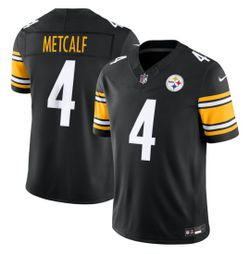 New! DK Metcalf Pittsburgh Steelers Game Player Jersey – Black XL