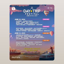 SELLING DAY TRIP TICKET June 22-23rd