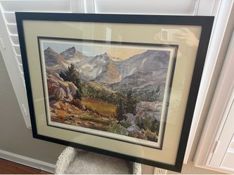 Framed Water Color Wall Art Print Decor