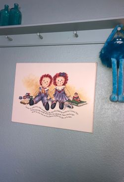 Raggedy Ann and raggedy Andy picture $20