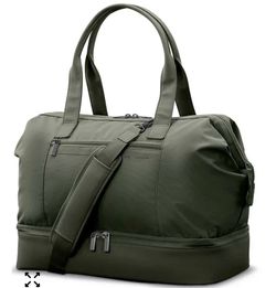 New Samsonite Better Than Basics Drop Bottom Weekender Duffle Bag Green New