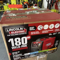 180 Amp Weld-Pak 180 HD MIG Wire Feed Welder with Magnum 100L Gun, Gas Regulator, MIG and Flux-Cored Wire, 230V