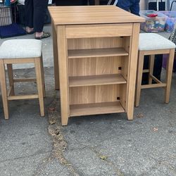 Dining Table And 2 Stools 