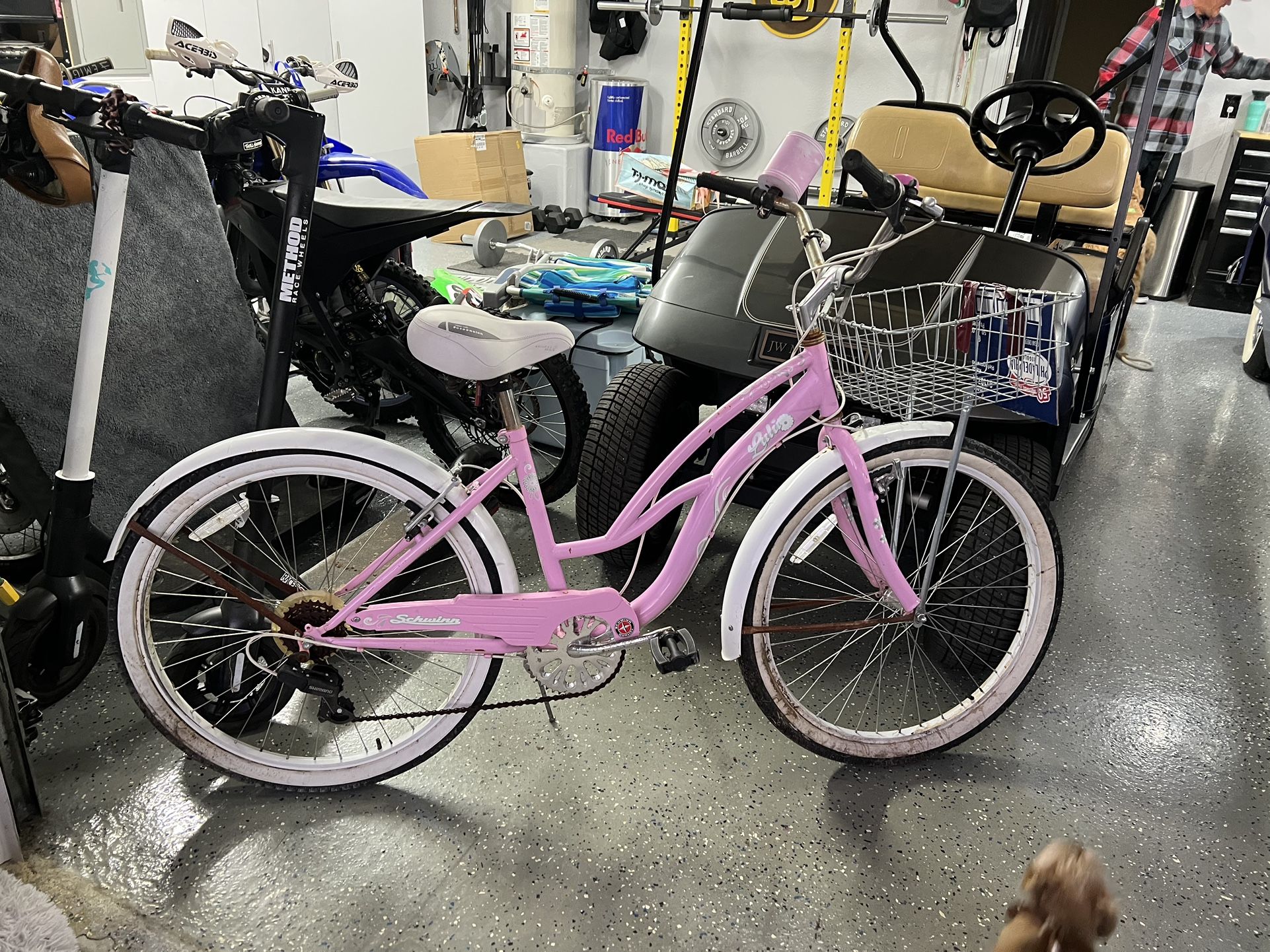 schwinn pink cruiser