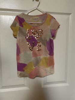 Cherokee girl’s 6/6x sequin LOVE shirt fall colors