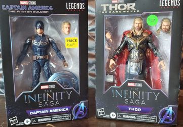 Marvel Legends Infinity Saga Captain America & Thor Figure Set