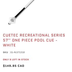 Cuetec Pool Cue