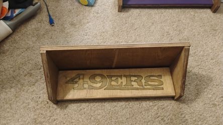 Custom-made San Francisco 49ers wall shelf plaque