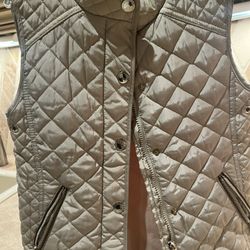Camel And Gold Puffer Vest,  Zara, Size 9-10