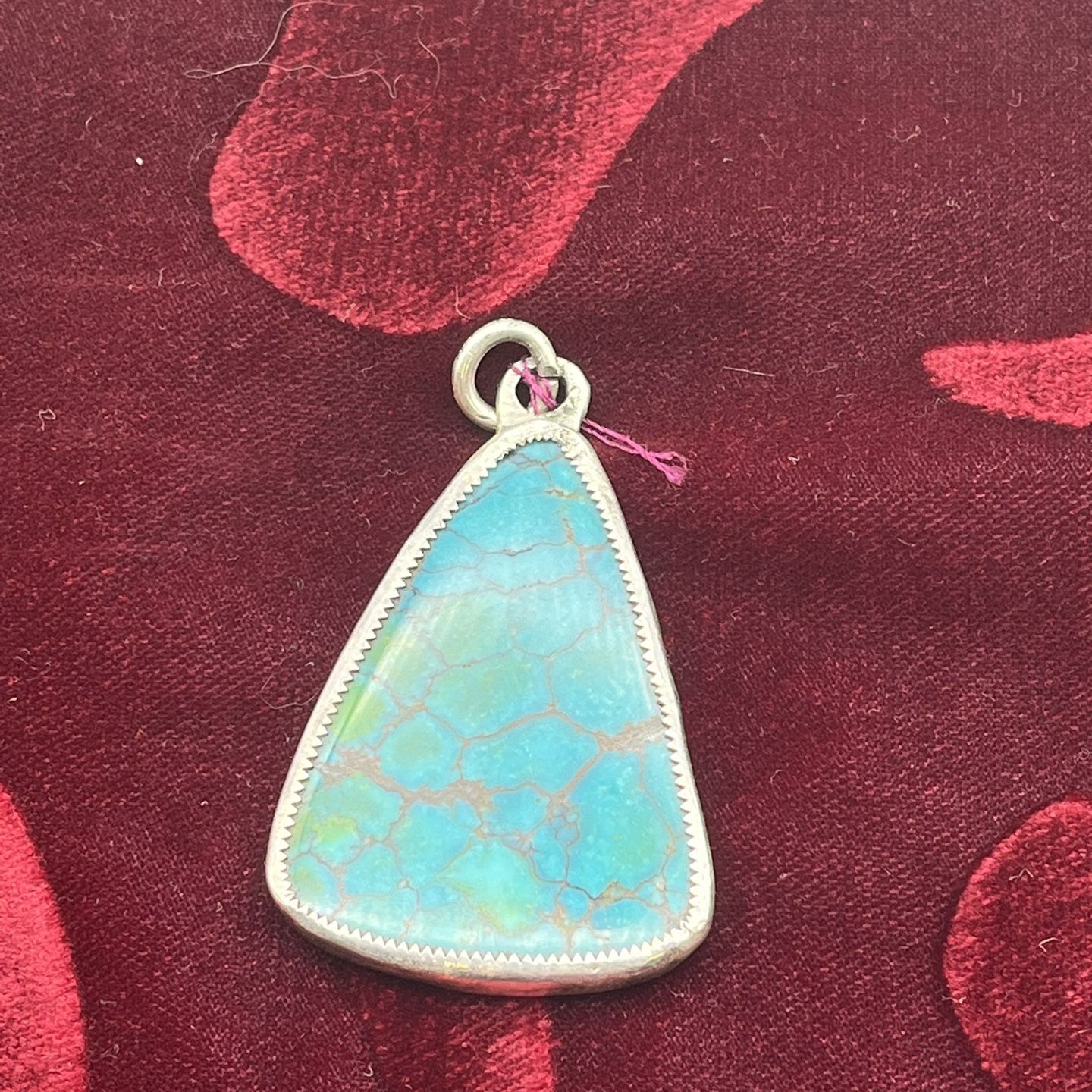 Turquoise & 925 Sterling Silver Pendant