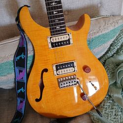 PRS Semi-Hollow Electric Guitar Amber Flame