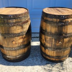 Finished Authentic Bourbon Whiskey Barrels