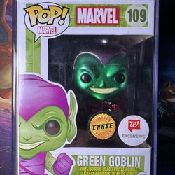 Funko Pop! Marvel Green Goblin #109 Metallic Chase Figure Walgreens Exclusive