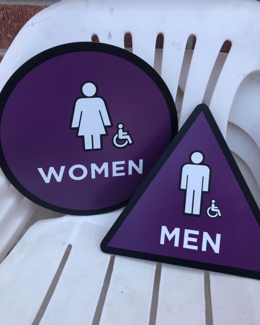 Restroom signs