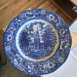 Staffordshire Dinner Plate Liberty Blue - 9 7/8 in