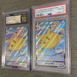 Flying Pikachu VMAX PSA 10 & CGC PRISITNE 10 Pokemon Lot