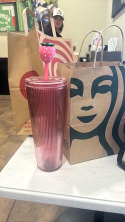 Starbucks pink cup