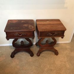 Carl Forslund End Tables (2 available sold as pair)