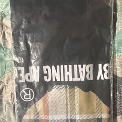 BAPE Check By Bathing Ape Tee 'Black/Beige'