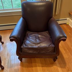 Thomasville Leather Chair 