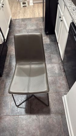 West Elm Slope Leather Dining Chairs