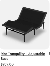 Queen Adjust Tranquility II - Bed Frame