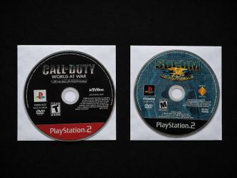 PS2 Call of Duty World at War Final Fronts + SOCOM