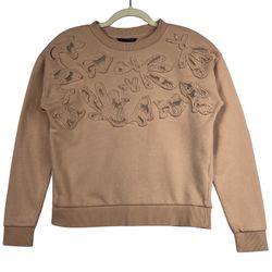 Banana Republic Sweatshirt -S- Pink Mauve Women Pullover Design Cotton