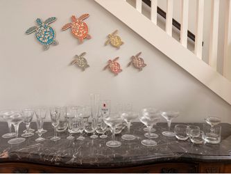 Assorted Glassware Lot – Cocktail, Margarita, Champagne & Bar Glasses