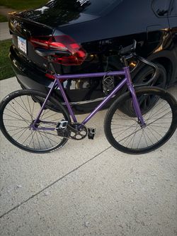Purple Fixed Gear Bike
