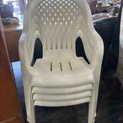 4 Plastic Chairs