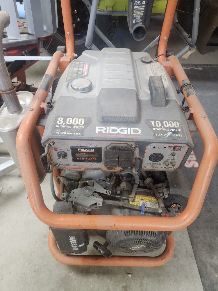Rigid 10,000 Watt Starting 8,000 Running Generatorelectric Start
