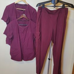 Cherokee Form Scrubs - Wine (0566)