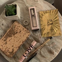 Victorias Secret Etc. 9 Piece Lot Gold