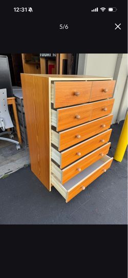 Japanese Vintage Modern 8 Drawer Dresser Good Condition From Japan
