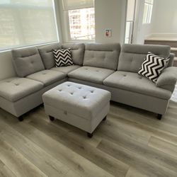 Sectional Sofa With Ottoman