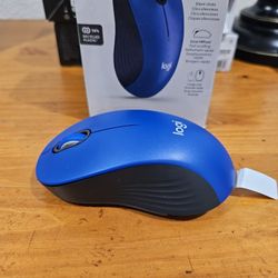 Logitech Signature M550 L Full Size Wireless Mouse - for Large Sized Hands, 2-Year Battery, Silent Clicks, Bluetooth, Multi-Device Compatibility - Blu