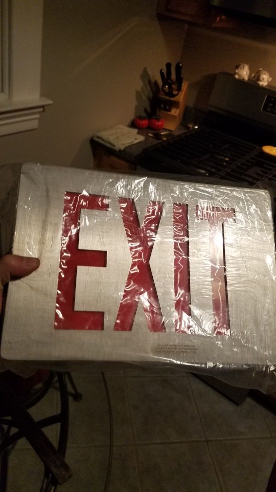 exit sign new