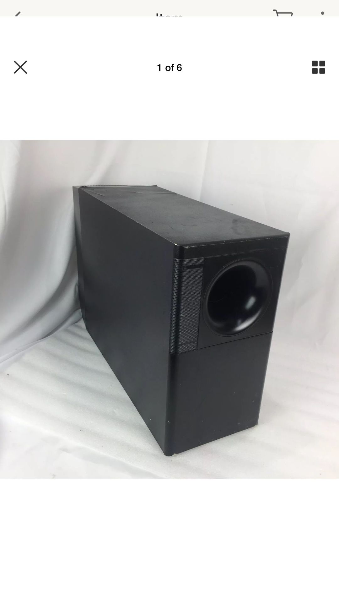 Bose lifestyle 20 powered speaker system subwoofer