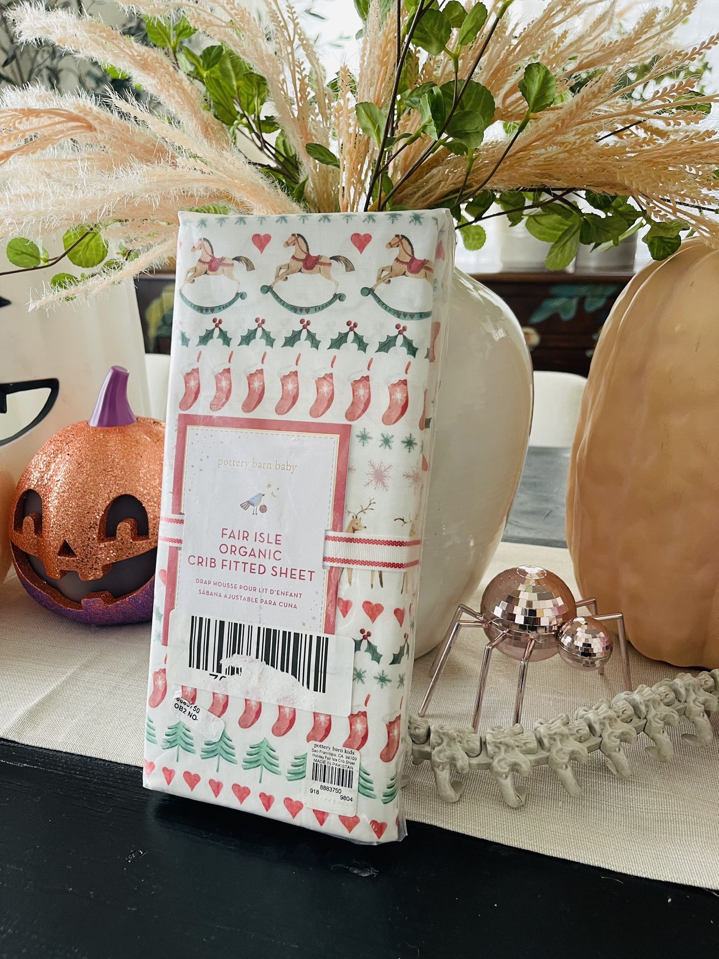 Pottery Barn Christmas Toddler/crib Fitted Sheet